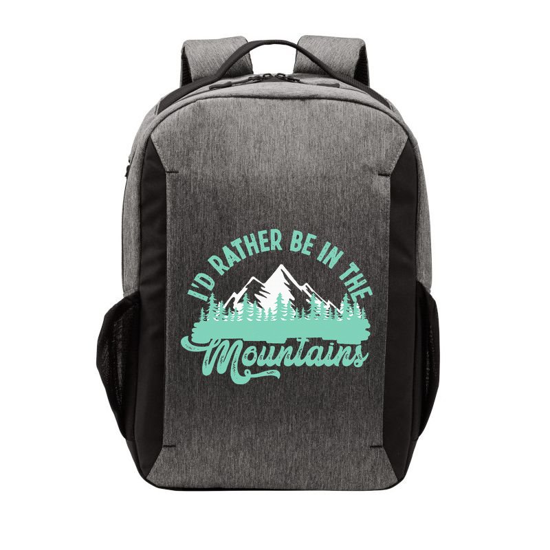 Hiker Hiking ID Rather Be In The Mountains Vector Backpack