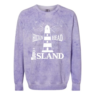 Hilton Head Island South Carolina Family Vacation Gift Colorblast Crewneck Sweatshirt