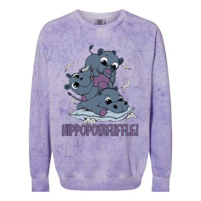 Hippoptafuffle! Colorblast Crewneck Sweatshirt