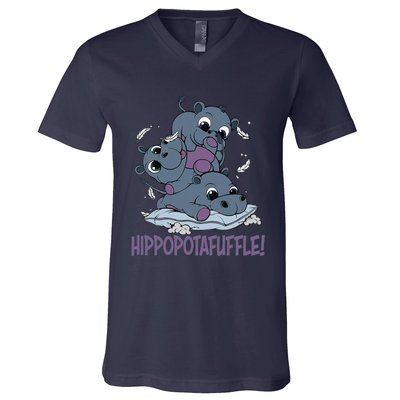 Hippoptafuffle! V-Neck T-Shirt