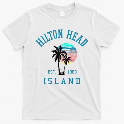 Hilton Head Island South Carolina Beach Palm Trees Summer T-Shirt