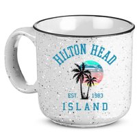Hilton Head Island South Carolina Beach Palm Trees Summer 15oz Campfire Ceramic Mug