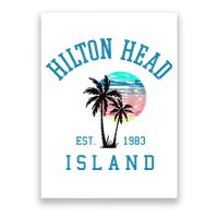 Hilton Head Island South Carolina Beach Palm Trees Summer Poster