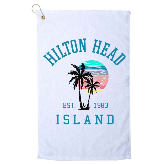 Hilton Head Island South Carolina Beach Palm Trees Summer Golf Towel