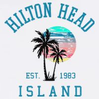 Hilton Head Island South Carolina Beach Palm Trees Summer Wool Snapback Cap