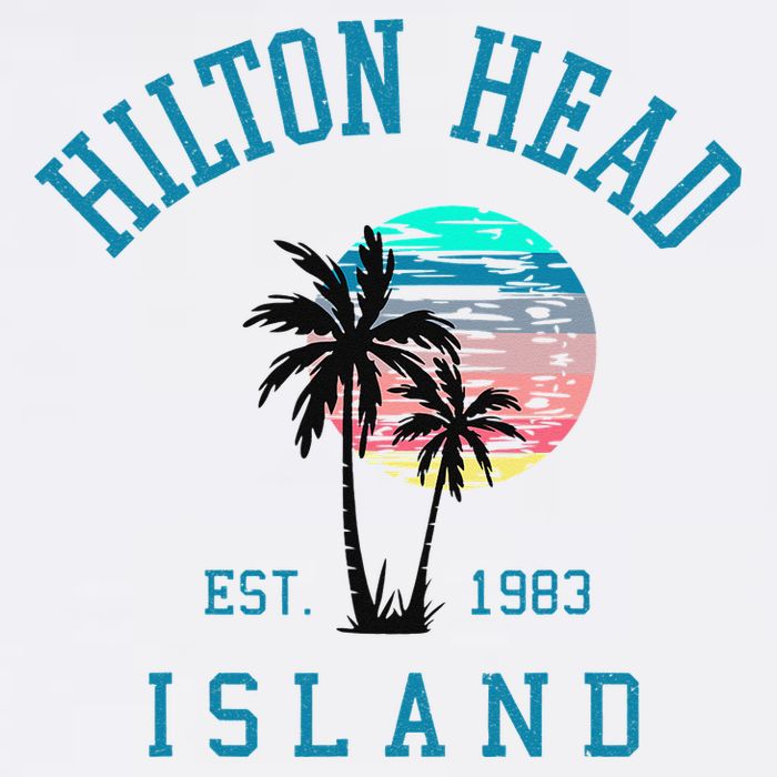 Hilton Head Island South Carolina Beach Palm Trees Summer Wool Snapback Cap