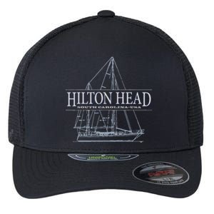 Hilton Head Island South Carolina Sailing Flexfit Unipanel Trucker Cap