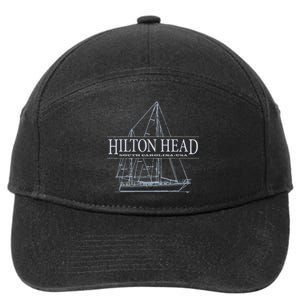 Hilton Head Island South Carolina Sailing 7-Panel Snapback Hat