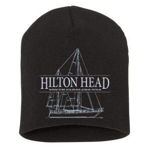 Hilton Head Island South Carolina Sailing Short Acrylic Beanie