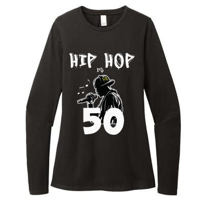 Hip Hop Is 50 50th Anniversary Freestyle Rapper Womens CVC Long Sleeve Shirt