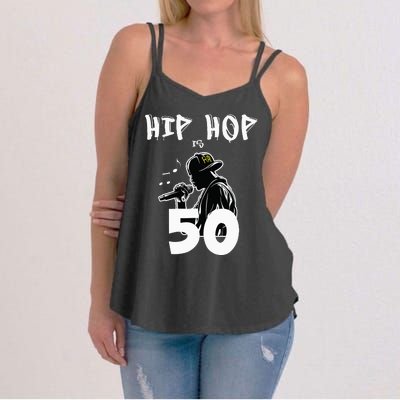 Hip Hop Is 50 50th Anniversary Freestyle Rapper Women's Strappy Tank