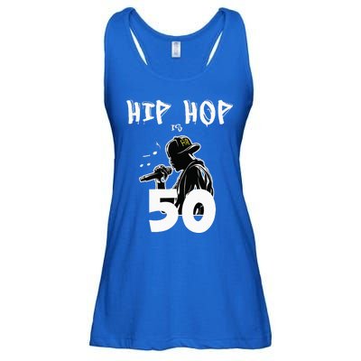 Hip Hop Is 50 50th Anniversary Freestyle Rapper Ladies Essential Flowy Tank