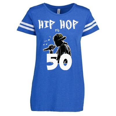 Hip Hop Is 50 50th Anniversary Freestyle Rapper Enza Ladies Jersey Football T-Shirt