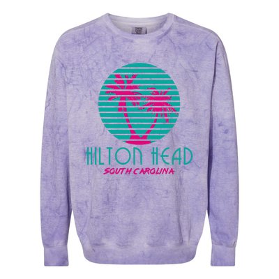 Hilton Head Island South Carolina Souvenir Colorblast Crewneck Sweatshirt