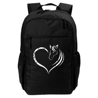 Horse Head Inside Heart Women Ladies Girls Teens Gift Backpack