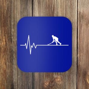 Hockey Heartbeat Ice Hockey Field Hockey Player Great Gift Coaster