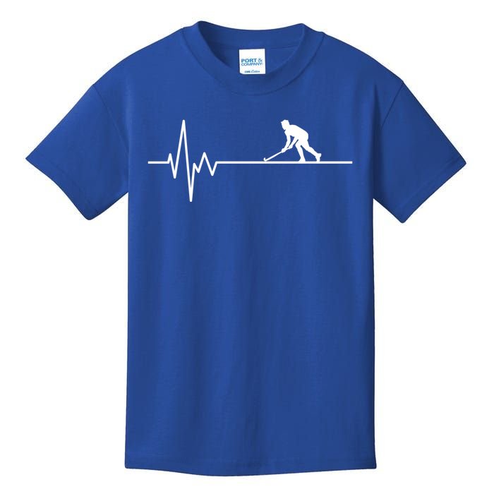 Hockey Heartbeat Ice Hockey Field Hockey Player Great Gift Kids T-Shirt