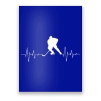 Hockey Heartbeat Ice Hockey Player Hockey Coach Gift Poster