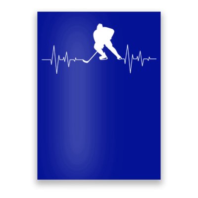 Hockey Heartbeat Ice Hockey Player Hockey Coach Gift Poster