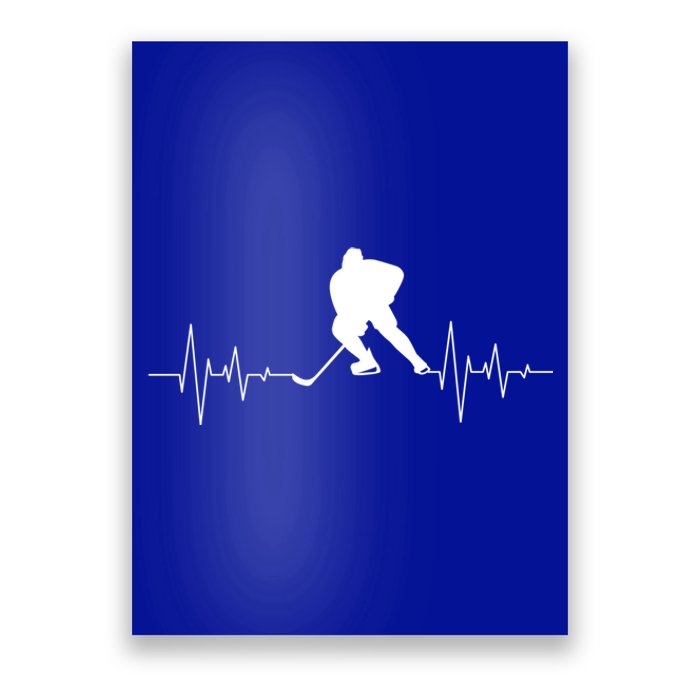 Hockey Heartbeat Ice Hockey Player Hockey Coach Gift Poster