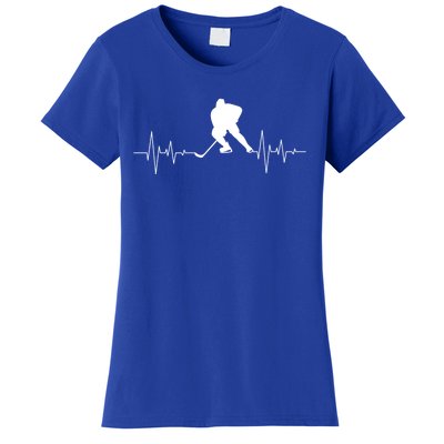 Hockey Heartbeat Ice Hockey Player Hockey Coach Gift Women's T-Shirt