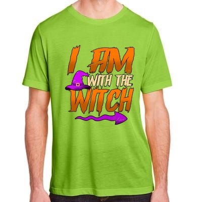 Happy Halloween I Am With The Witch Cool Gift Adult ChromaSoft Performance T-Shirt