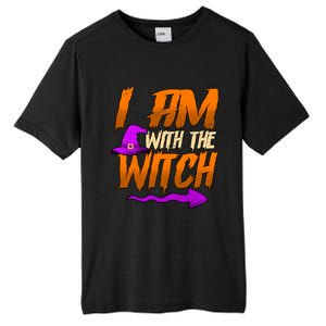 Happy Halloween I Am With The Witch Cool Gift Tall Fusion ChromaSoft Performance T-Shirt