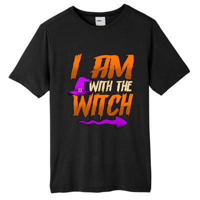 Happy Halloween I Am With The Witch Cool Gift Tall Fusion ChromaSoft Performance T-Shirt