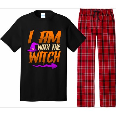 Happy Halloween I Am With The Witch Cool Gift Pajama Set