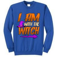 Happy Halloween I Am With The Witch Cool Gift Sweatshirt