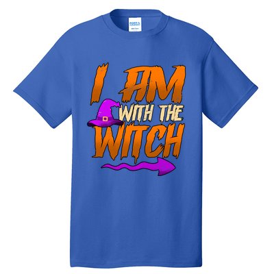 Happy Halloween I Am With The Witch Cool Gift Tall T-Shirt