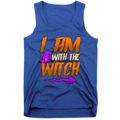 Happy Halloween I Am With The Witch Cool Gift Tank Top