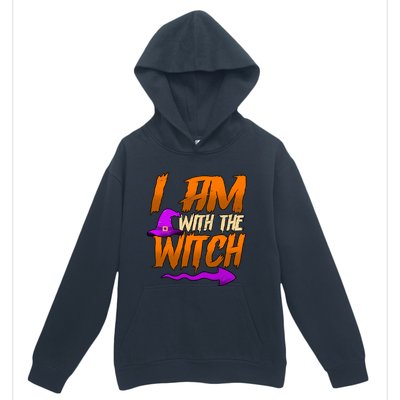 Happy Halloween I Am With The Witch Cool Gift Urban Pullover Hoodie