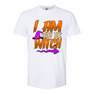 Happy Halloween I Am With The Witch Cool Gift Softstyle CVC T-Shirt