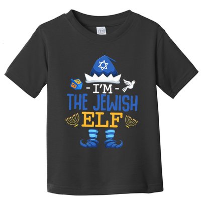 Happy Hanukkah Jewish Elf Family Funny Christmas Pajama Toddler T-Shirt