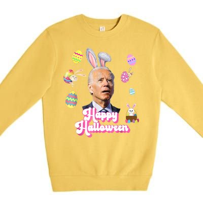 Happy Halloween Joe Biden Funny Easter Premium Crewneck Sweatshirt