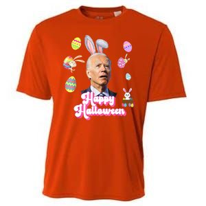 Happy Halloween Joe Biden Funny Easter Cooling Performance Crew T-Shirt