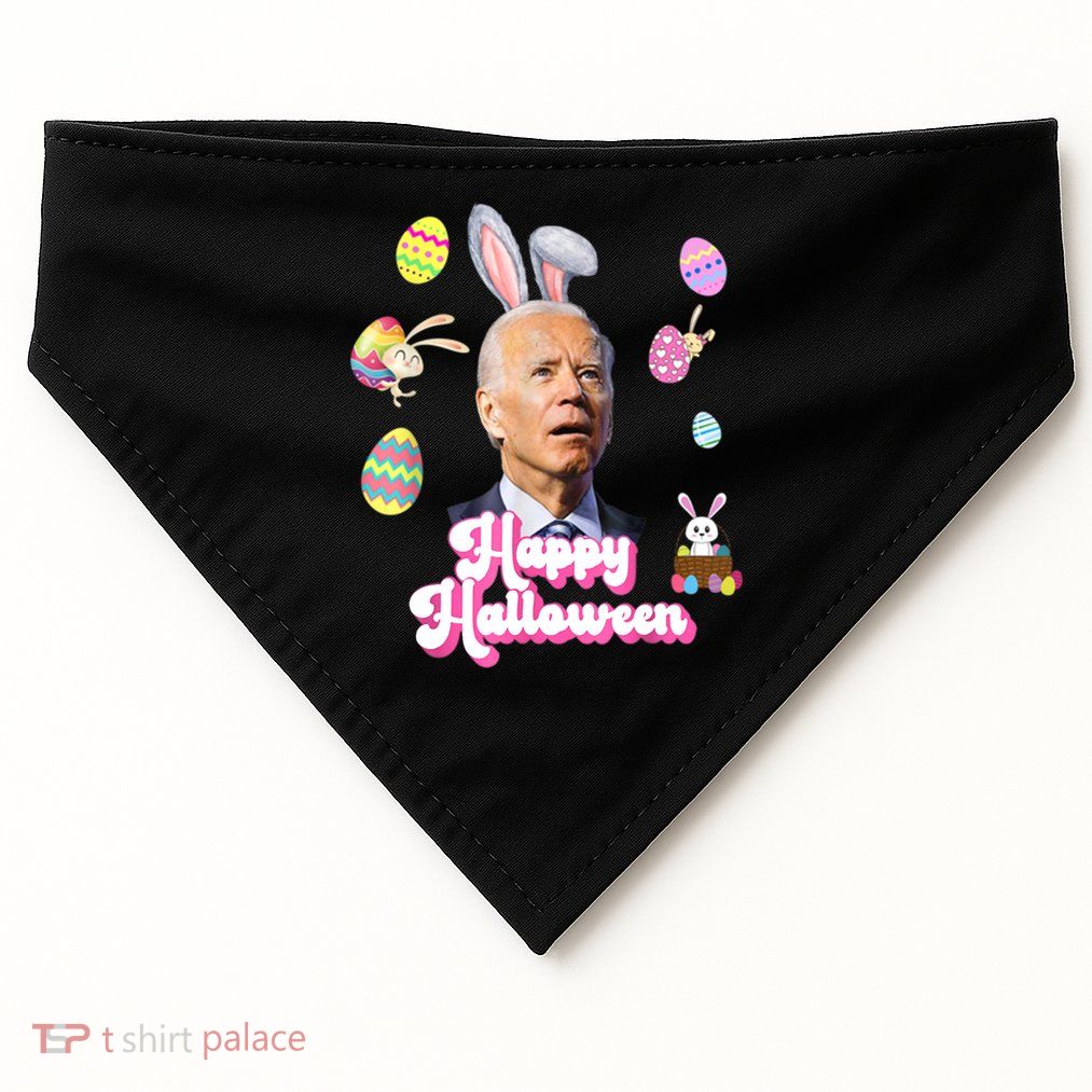 Happy Halloween Joe Biden Funny Easter USA-Made Doggie Bandana