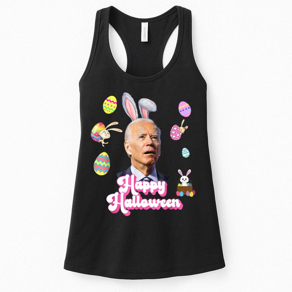 Happy Halloween Joe Biden Funny Easter Womens Tank Top
