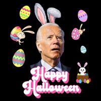 Happy Halloween Joe Biden Funny Easter Tie-Dye T-Shirt