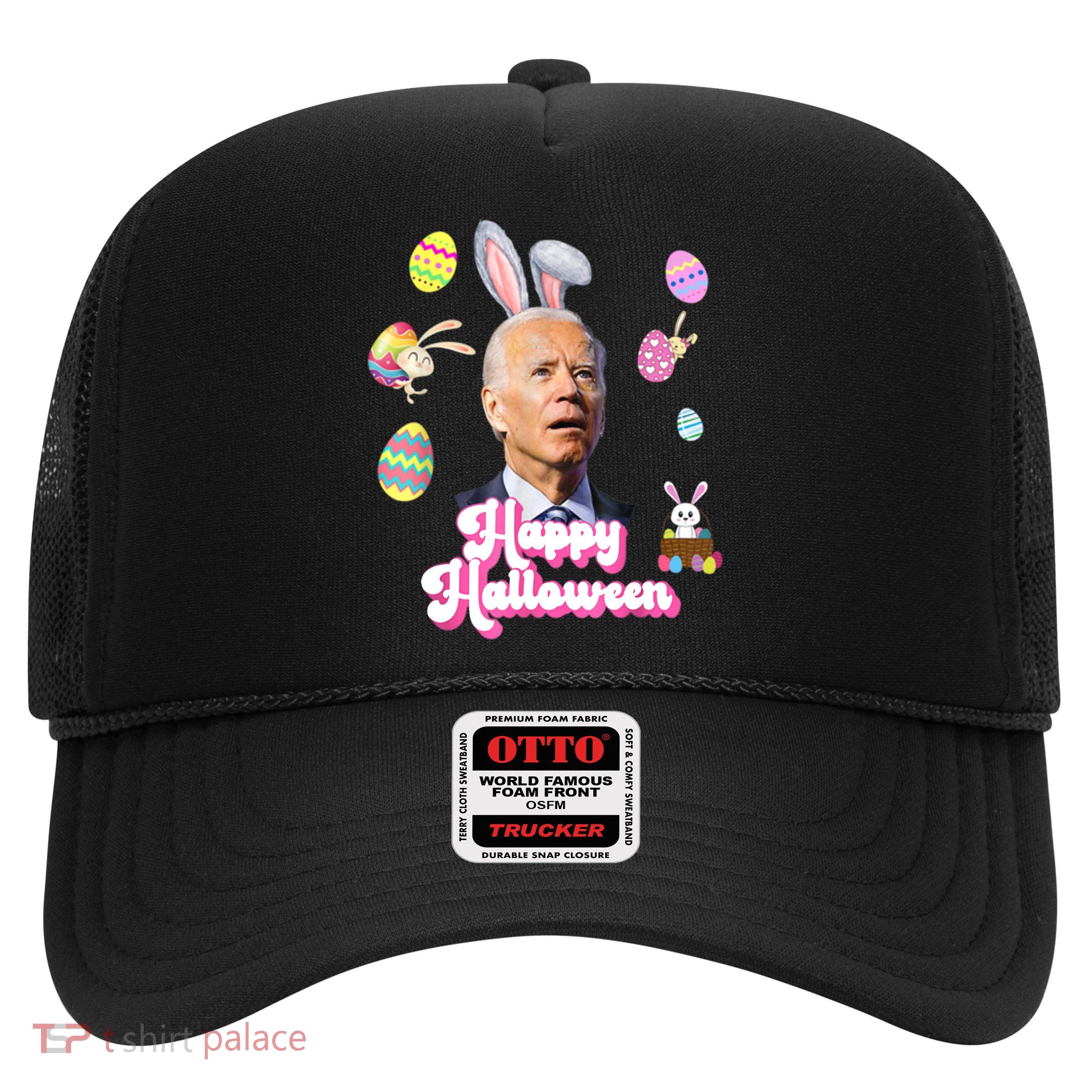 Happy Halloween Joe Biden Funny Easter Trucker Hat