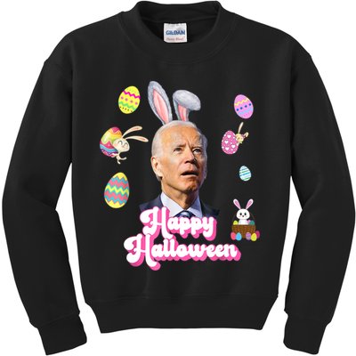Happy Halloween Joe Biden Funny Easter Kids Sweatshirt
