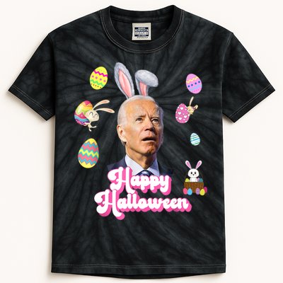 Happy Halloween Joe Biden Funny Easter Kids Tie-Dye T-Shirt