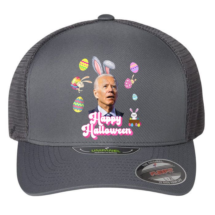 Happy Halloween Joe Biden Funny Easter Flexfit Unipanel Trucker Cap