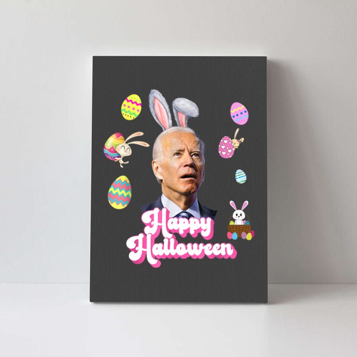 Happy Halloween Joe Biden Funny Easter Canvas