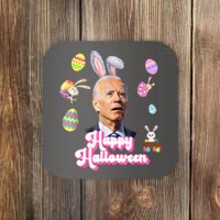 Happy Halloween Joe Biden Funny Easter Coaster