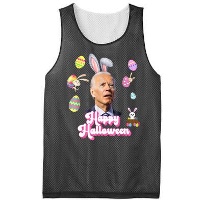 Happy Halloween Joe Biden Funny Easter Mesh Reversible Basketball Jersey Tank