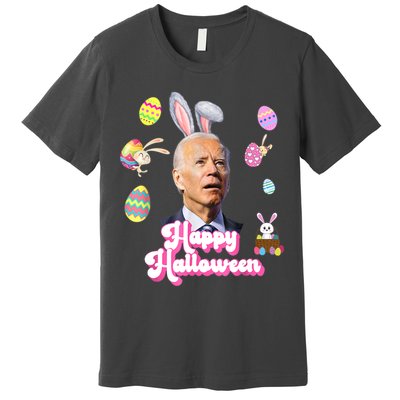 Happy Halloween Joe Biden Funny Easter Premium T-Shirt