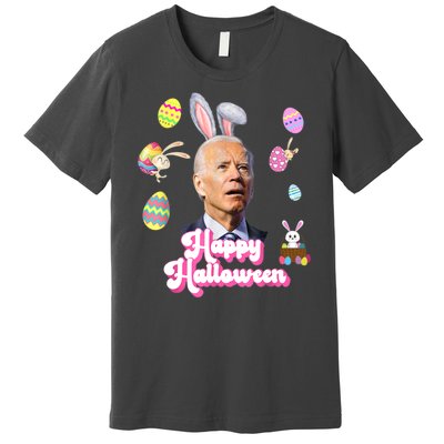 Happy Halloween Joe Biden Funny Easter Premium T-Shirt