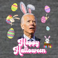 Happy Halloween Joe Biden Funny Easter Baby Bodysuit
